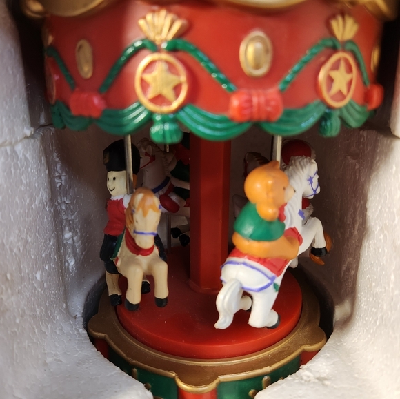 Vntge Holiday Merry Go Round Music and Lights. Tested In original box - Picture 7 of 7